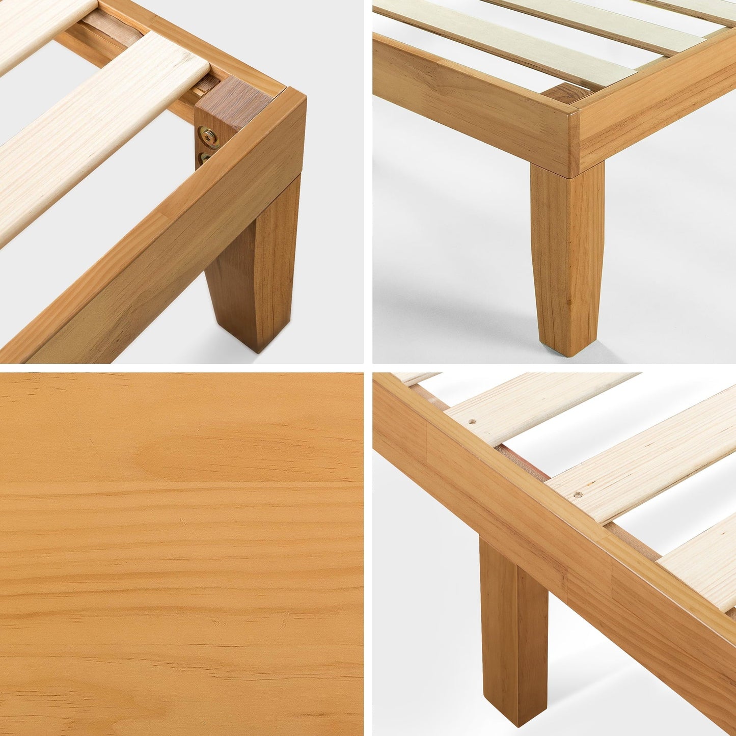 Zinus Moiz 14" Deluxe Wood Platform Bed Frame, Queen