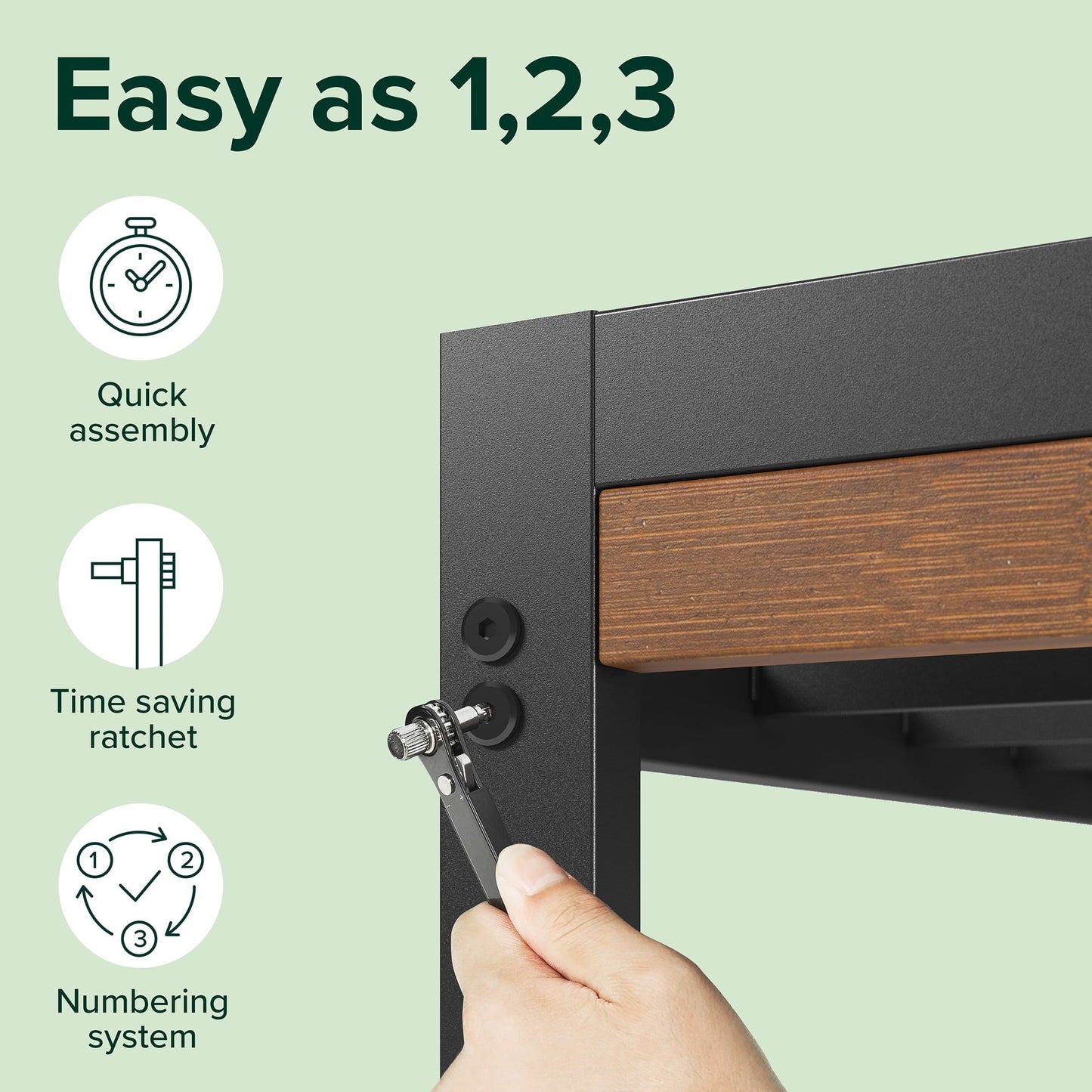 Zinus 35" Kai Bamboo and Metal Platform Bed Frame, King