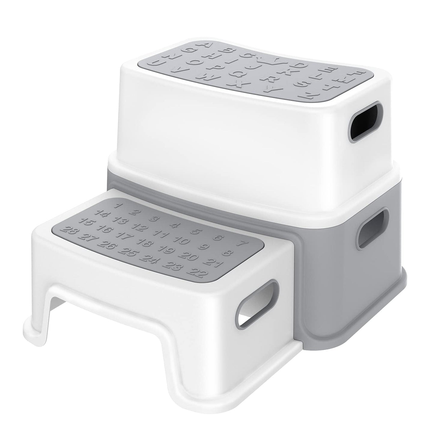 2 Step Stool for Kids, Anti-Slip Bathroom Step Stool Potty Stool for Toilet Potty Training