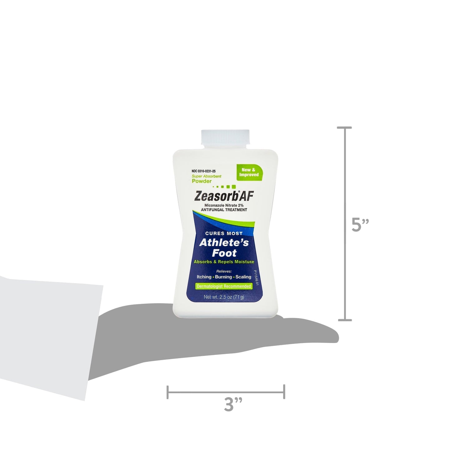 Zeasorb Anti-Fungal Athlete's Foot Super Absorbent Treatment Powder, 2.5 oz