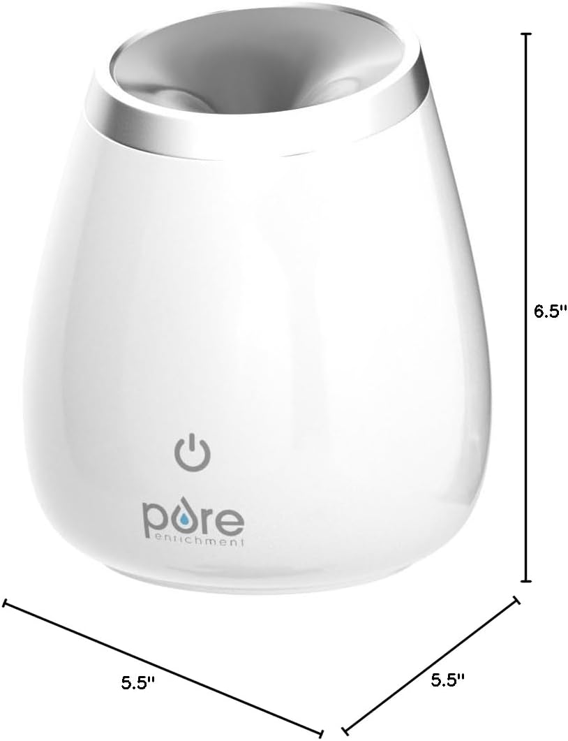 Deluxe Ultrasonic Aromatherapy Oil Diffuser - 120ml Water Tank. Mood-Boosting Ionizer and Optional Color-Changing Light - Lasts Up to 10 Hours with Auto Safety Shut-Off