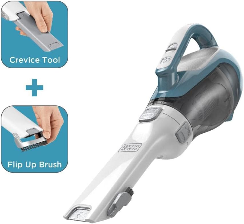 dustbuster AdvancedClean Cordless Handheld Vacuum. Compact Home and Car Vacuum with Crevice Tool (CHV1410L)
