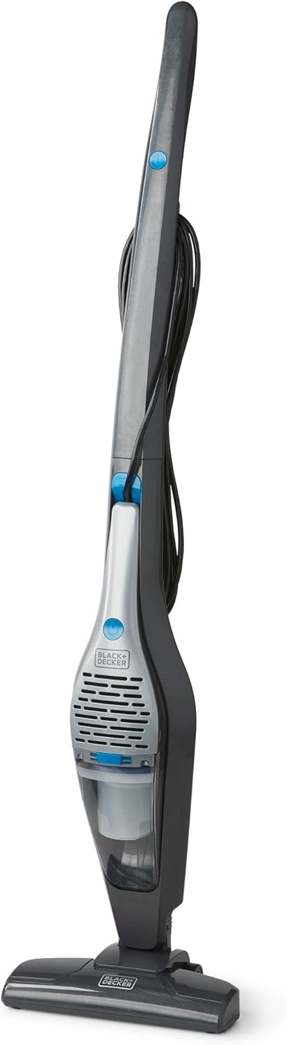 BDST1609 3-in-1 Corded Lightweight Handheld Cleaner & Stick Vacuum Cleaner. White with Aqua Blue