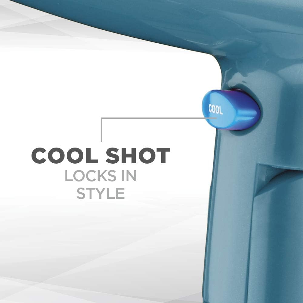 Hair Dryer with Folding Handle and Retractable Cord. 1875W Travel Hair Dryer. Conair Blow Dryer