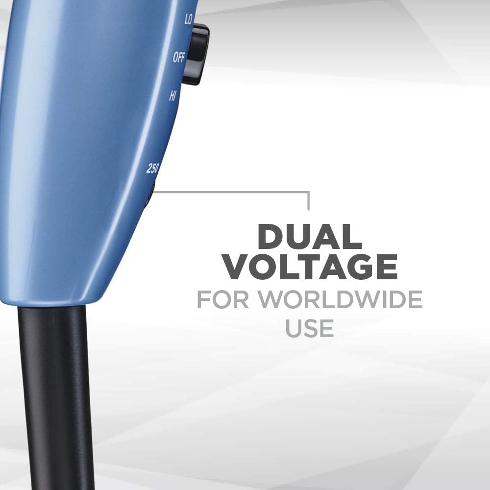 Travel Hair Dryer with Dual Voltage. 1600W Compact Hair Dryer with Folding Handle. Travel Blow Dryer