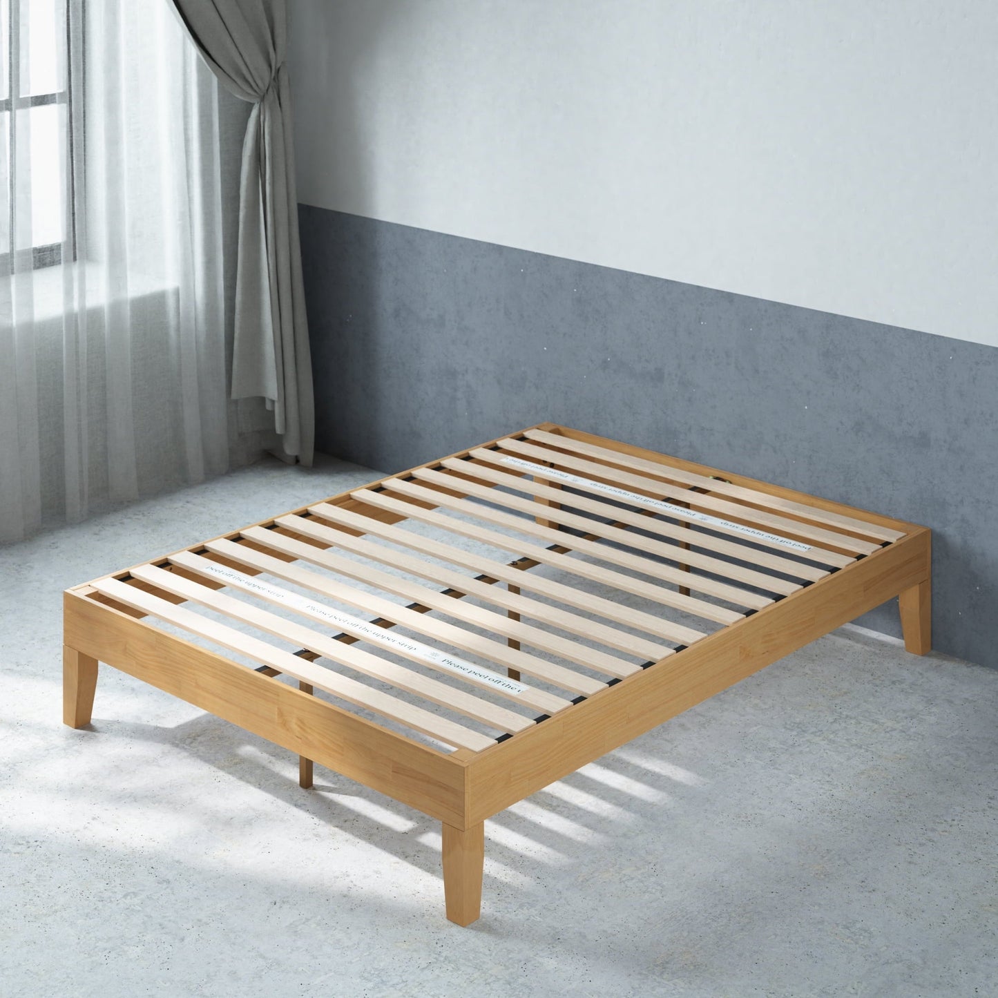 Zinus Moiz 14" Deluxe Wood Platform Bed Frame, Queen