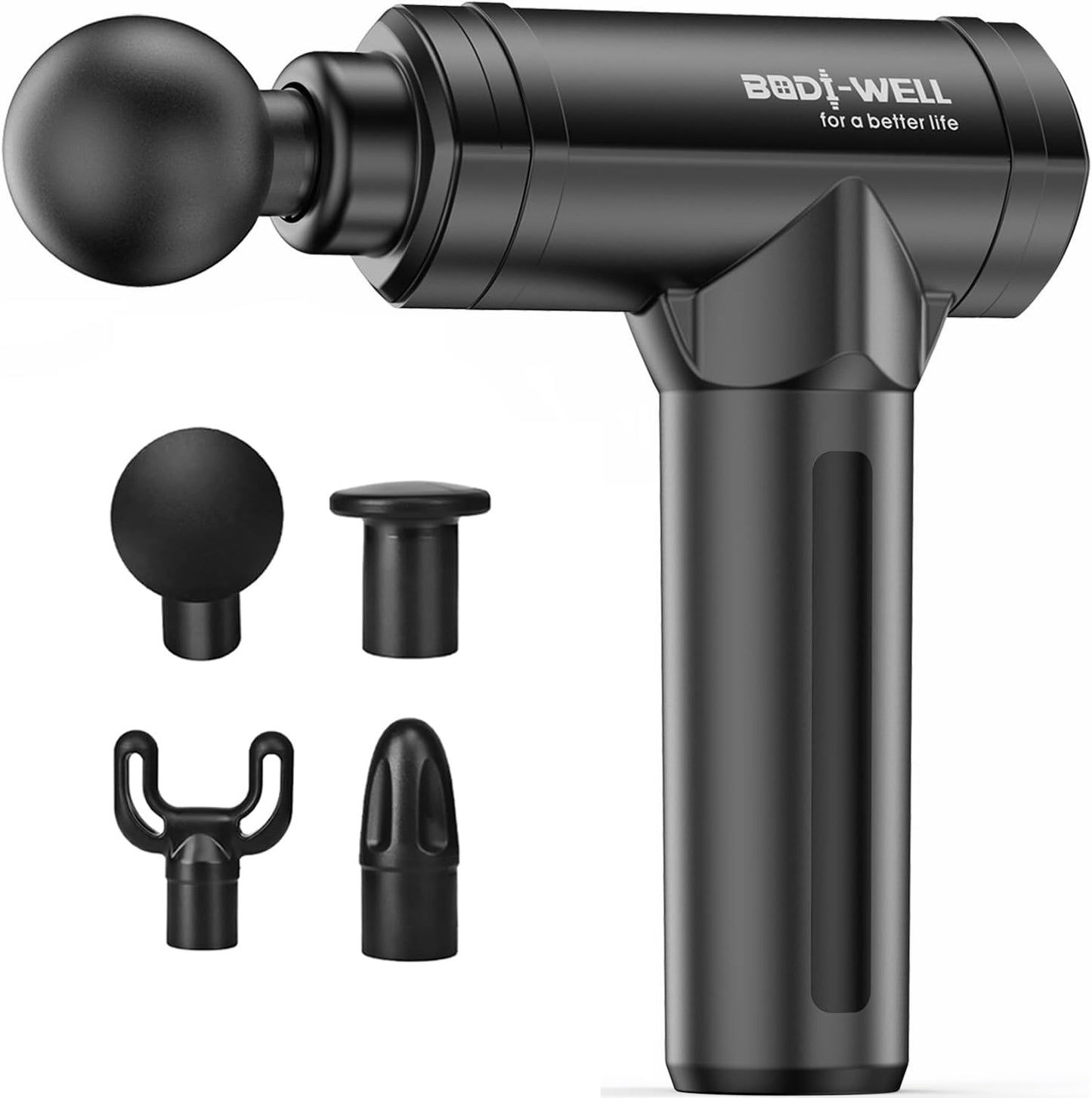 Massage Gun Deep Tissue - Back Muscle Massager w/High Torque Motor for Back Pain. Shoulder. Neck. Body. All Muscles Recover & Massage