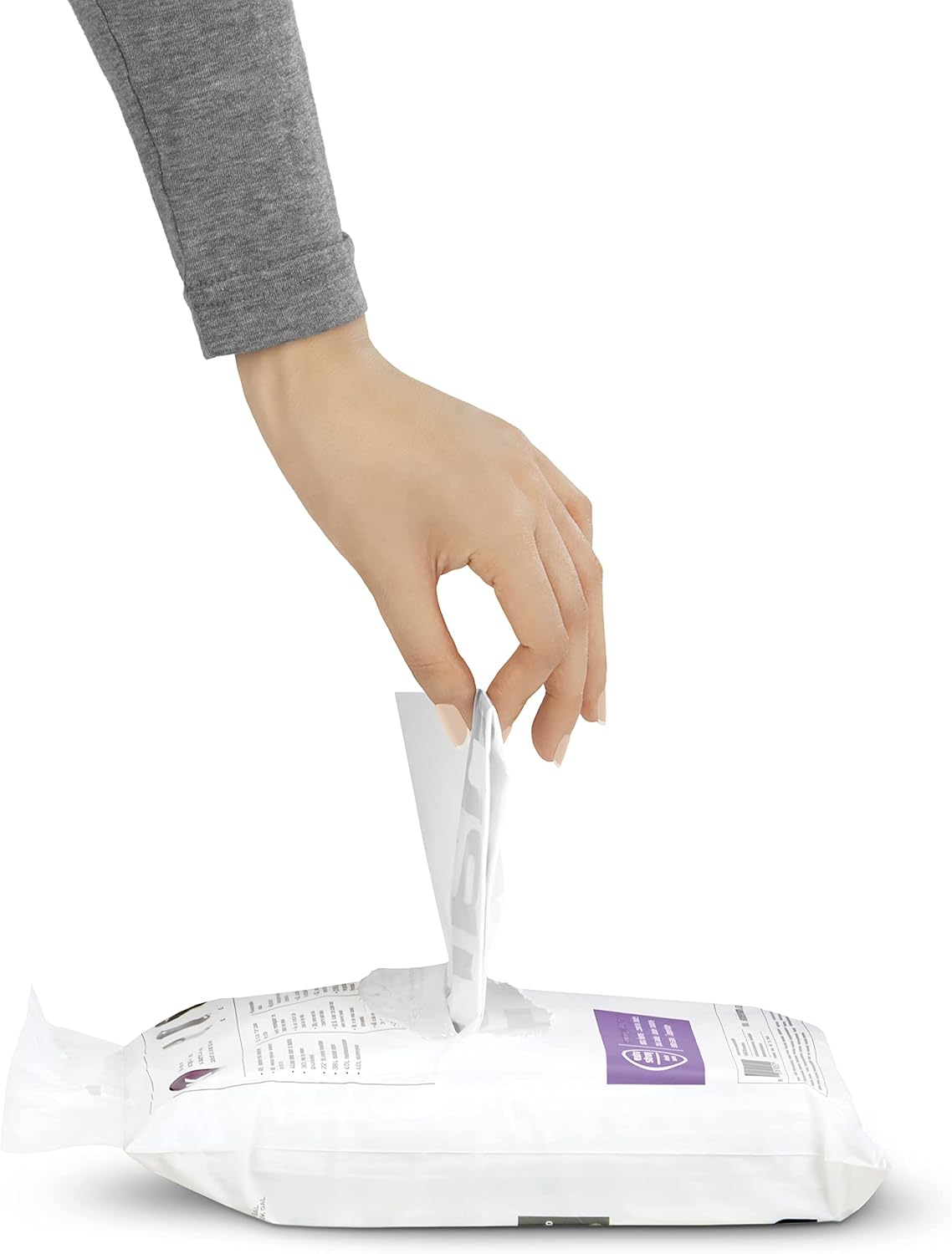 90 Count. Genuine Custom Fit Liners. Drawstring Trash Bags in Dispenser Packs. 4.5 Liter / 1.2 Gallon. White