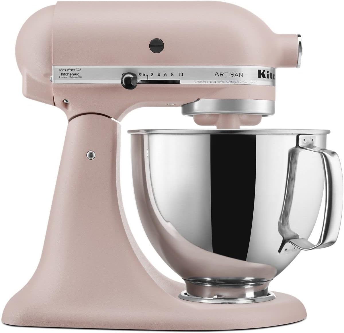 KSM150PSER Artisan Tilt-Head Stand Mixer with Pouring Shield. 5-Quart. Empire Red