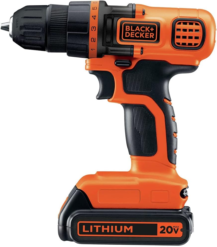 20V MAX Power Tool Combo Kit. 4-Tool Cordless Power Tool Set with 2 Batteries and Charger (BD4KITCDCRL)