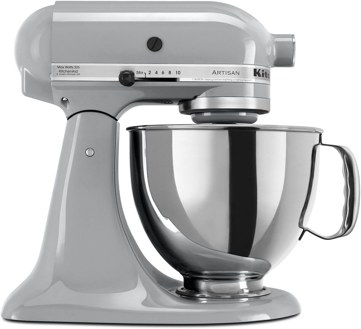 KSM150PSER Artisan Tilt-Head Stand Mixer with Pouring Shield. 5-Quart. Empire Red