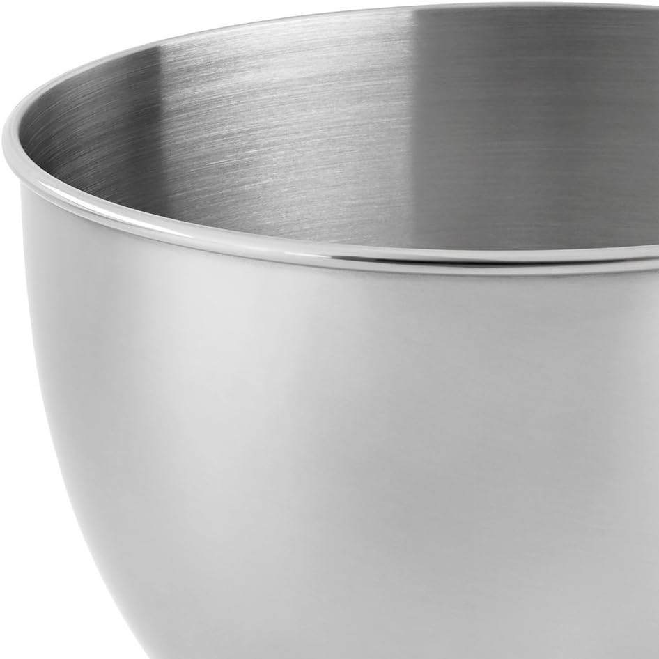 Stainless Steel Bowl . 4.5-Quart. Silver. Polished