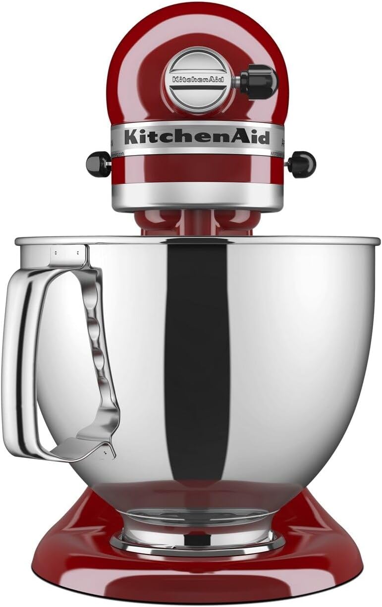 KSM150PSER Artisan Tilt-Head Stand Mixer with Pouring Shield. 5-Quart. Empire Red