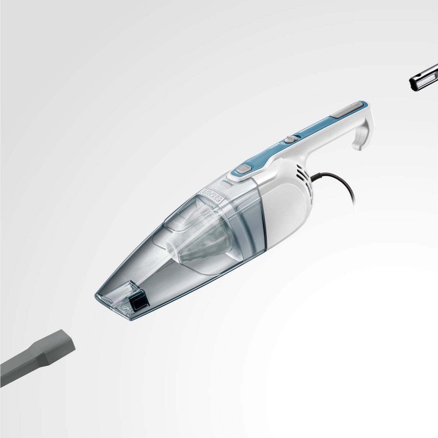 BDST1609 3-in-1 Corded Lightweight Handheld Cleaner & Stick Vacuum Cleaner. White with Aqua Blue