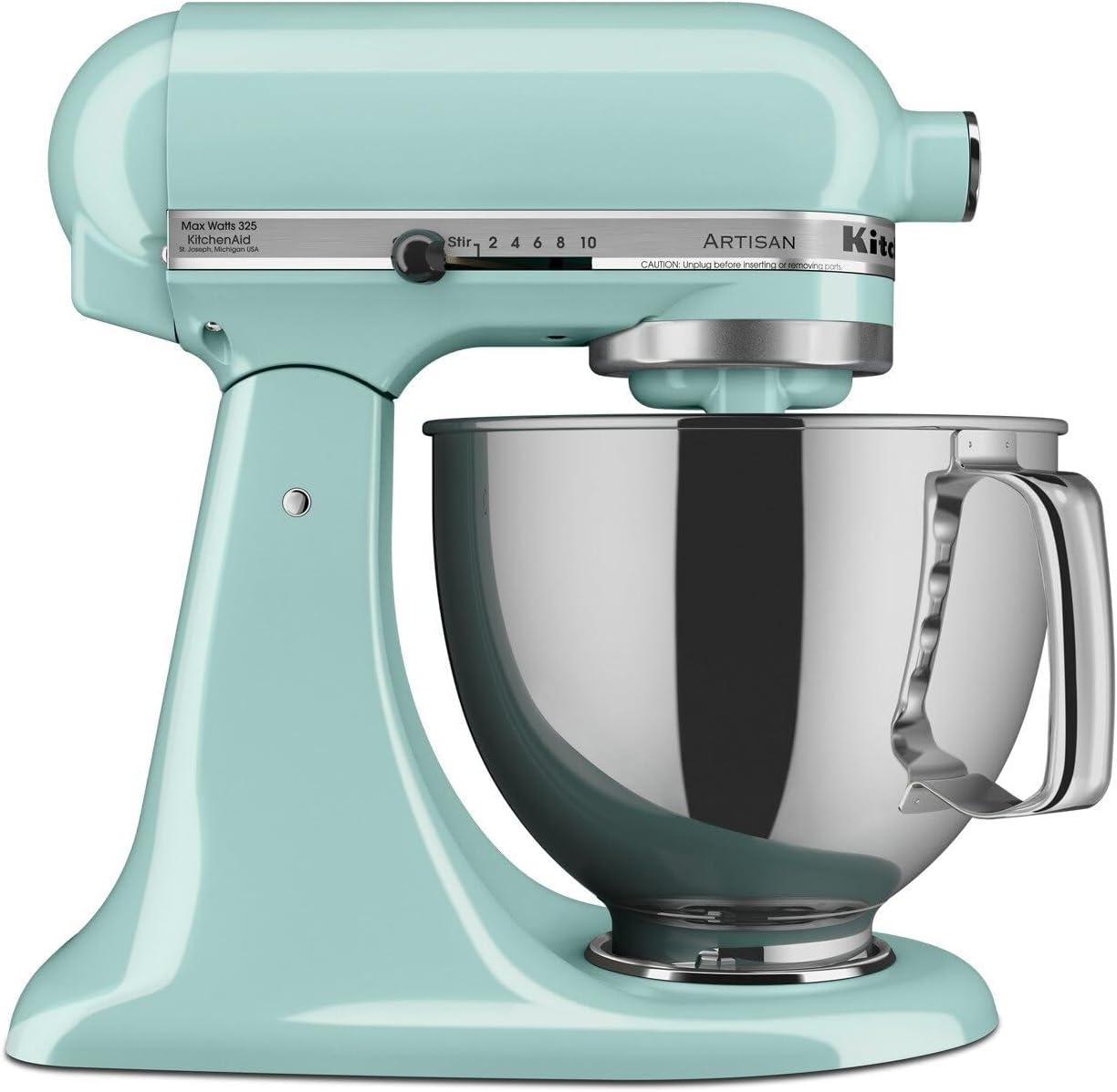KSM150PSER Artisan Tilt-Head Stand Mixer with Pouring Shield. 5-Quart. Empire Red