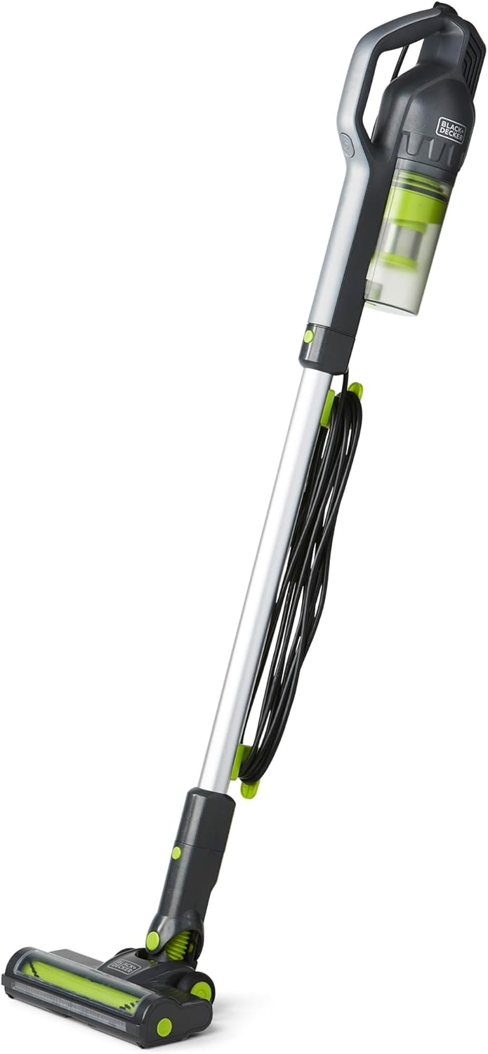 BDST1609 3-in-1 Corded Lightweight Handheld Cleaner & Stick Vacuum Cleaner. White with Aqua Blue