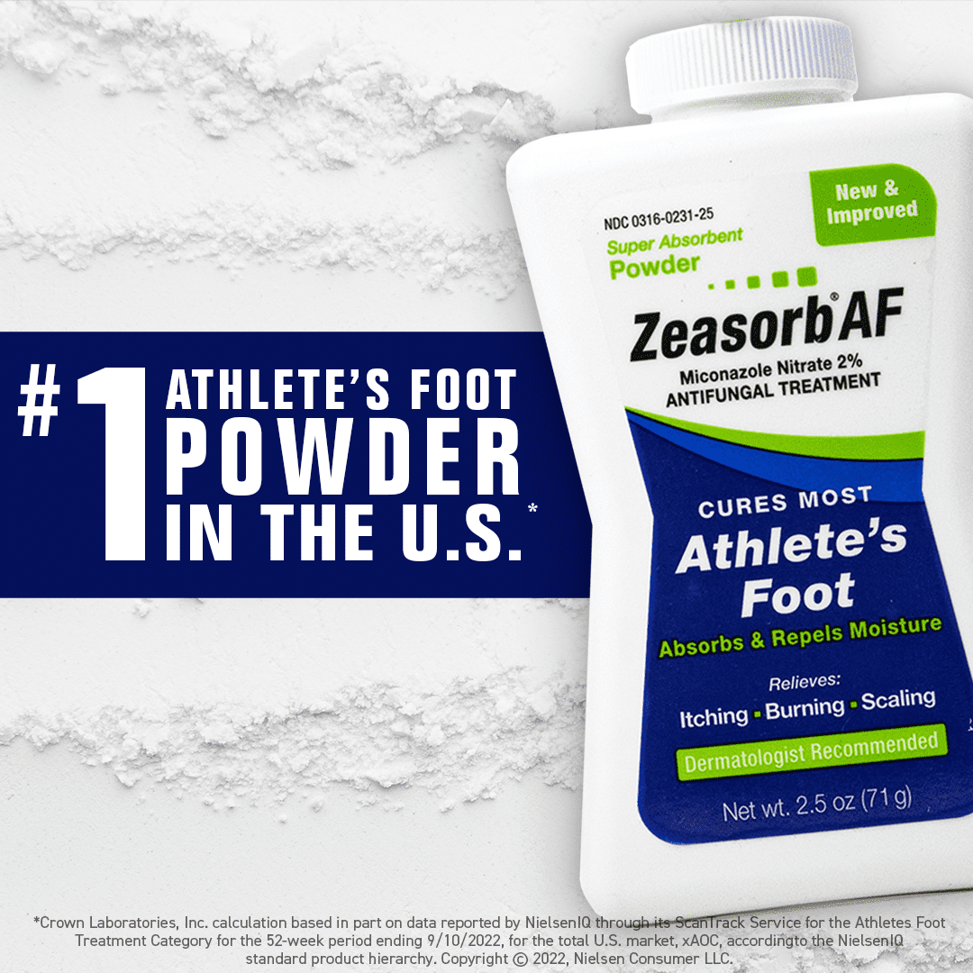 Zeasorb Anti-Fungal Athlete's Foot Super Absorbent Treatment Powder, 2.5 oz