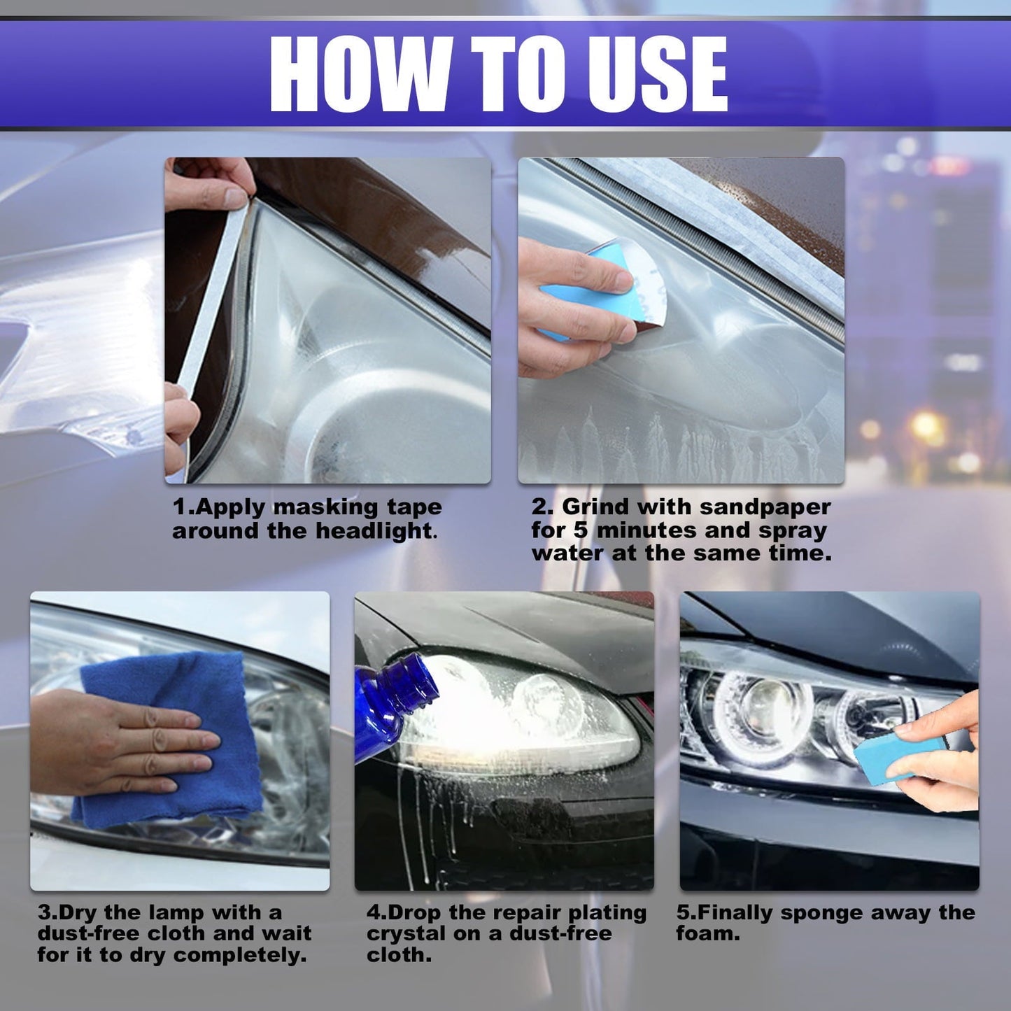 2 Pack Ceramic Headlight Restoration Kit â Brings Headlights Back to Like New Condition