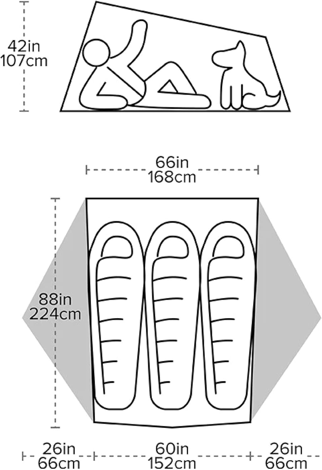 Tiger Wall UL Ultralight Bikepacking Tent with UV-Resistant Solution Dyed Fabric