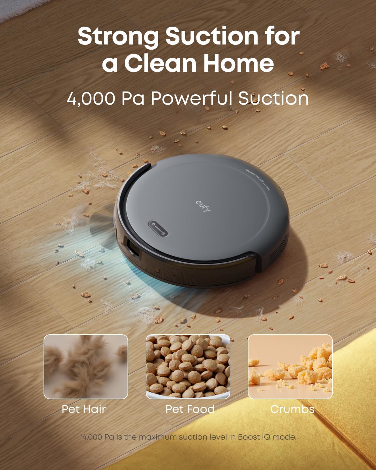 C10 with Self Emptying Station. Up to 60 Days Hands Free Cleaning. Edge Expansion Brush. 2.85-Inch Ultra-Slim Body. Smart Mapping. Point Laser and Multi-Infrared Navigation