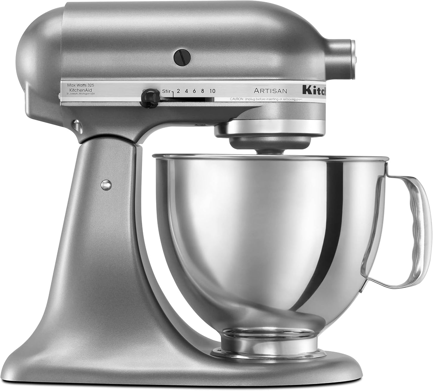 KSM150PSER Artisan Tilt-Head Stand Mixer with Pouring Shield. 5-Quart. Empire Red