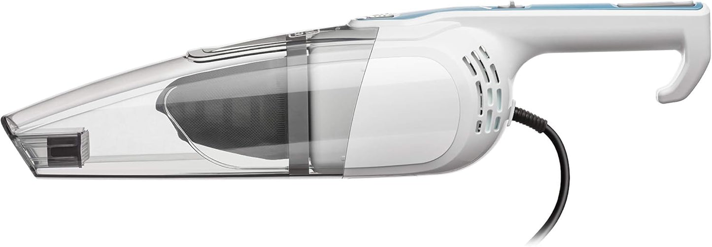 BDST1609 3-in-1 Corded Lightweight Handheld Cleaner & Stick Vacuum Cleaner. White with Aqua Blue