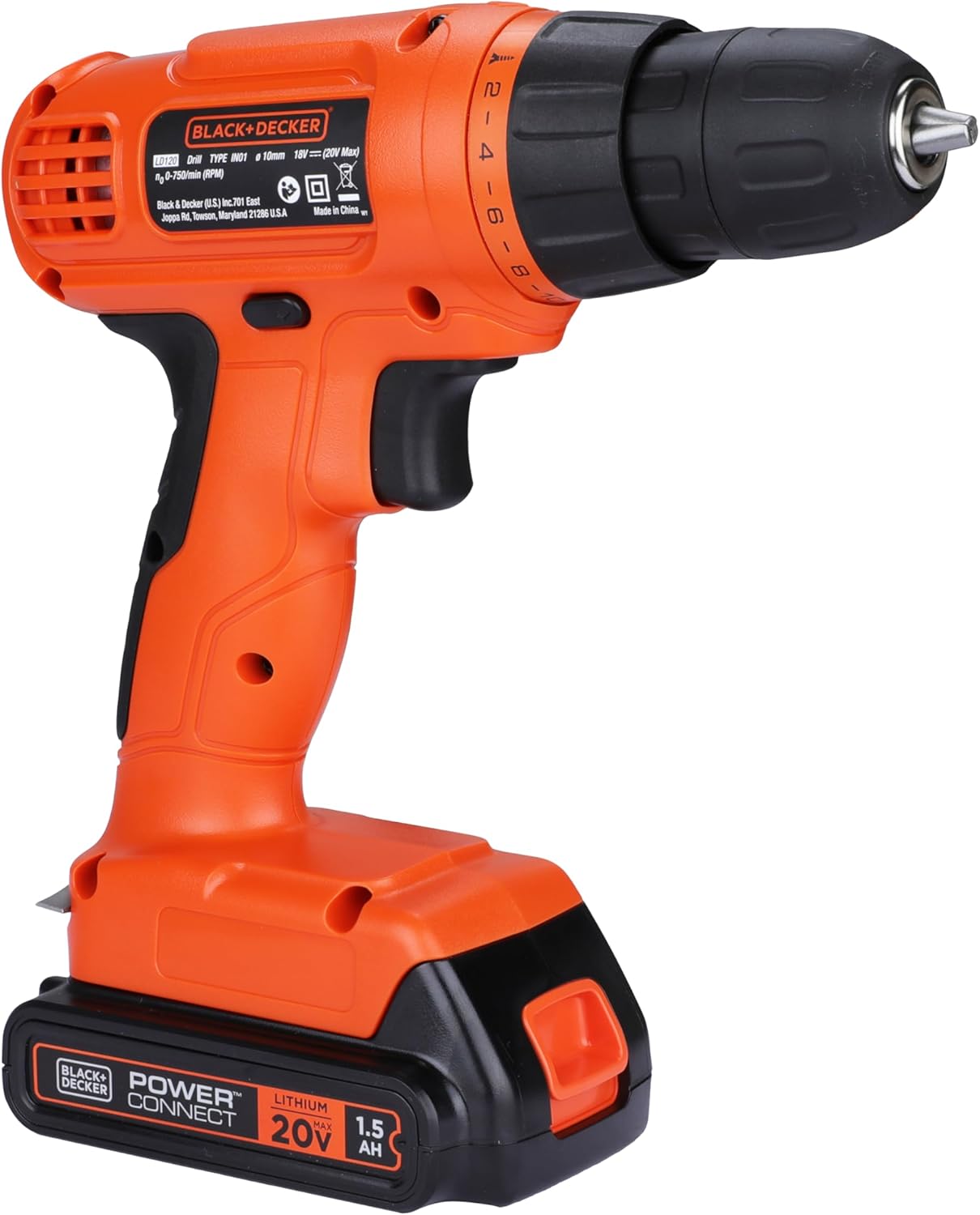 20V MAX Drill & Home Tool Kit. 34 Piece (BDCD120VA). Orange