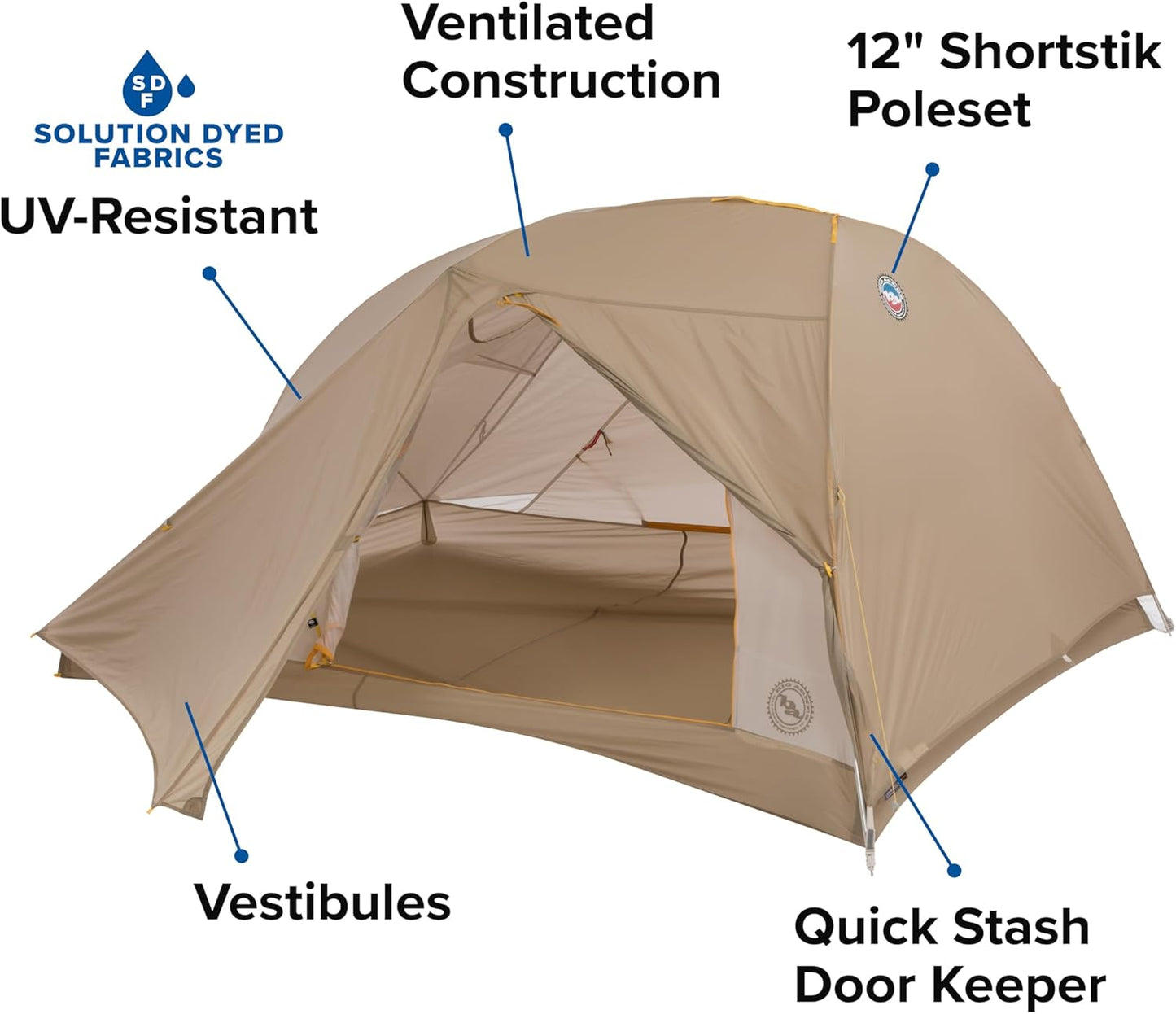 Tiger Wall UL Ultralight Bikepacking Tent with UV-Resistant Solution Dyed Fabric