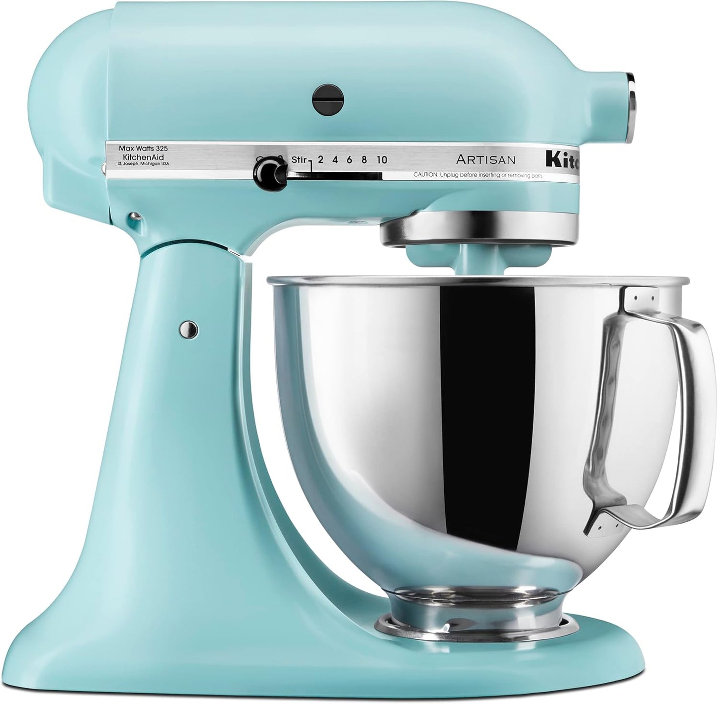 KSM150PSER Artisan Tilt-Head Stand Mixer with Pouring Shield. 5-Quart. Empire Red