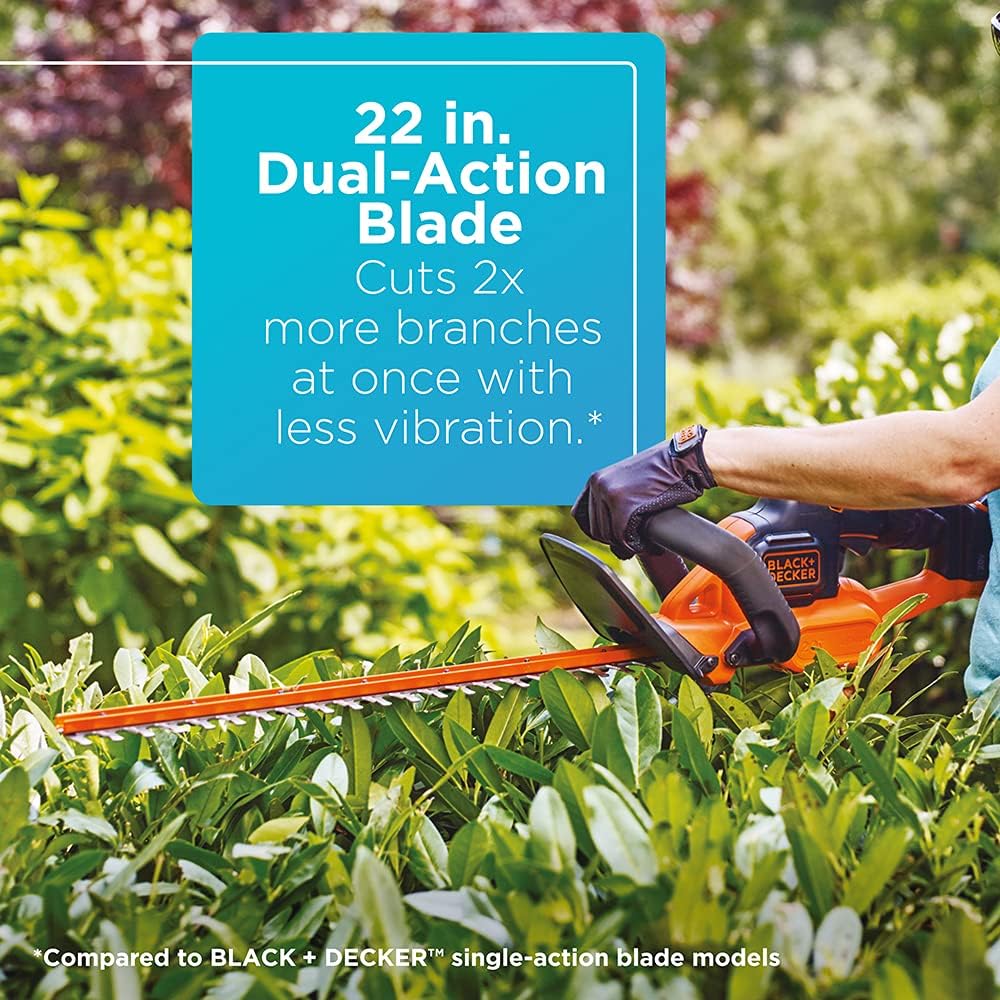 20V MAX Cordless Hedge Trimmer with Power Command Powercut. 22-Inch (LHT321FF)