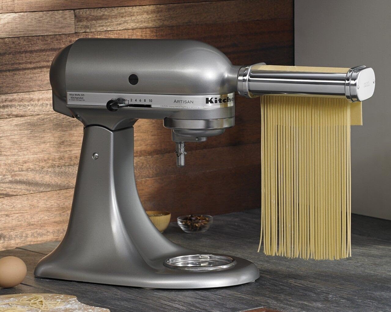 KSMPRA Stand Mixer Attachment Pasta Roller & Cutter. 3-Piece Set. Stainless Steel
