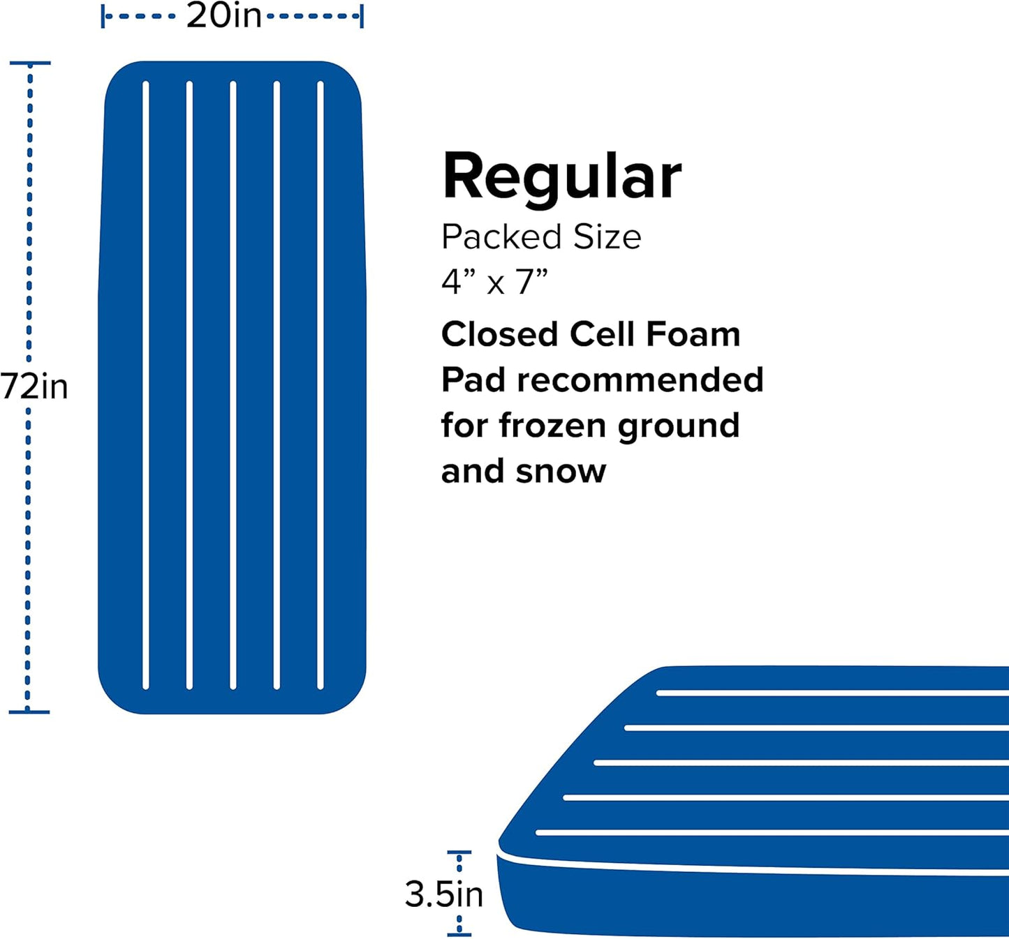 Divide | Lightweight. Compact. Warm-Weather Air Chamber Sleeping Pad. Regular. Warm Olive