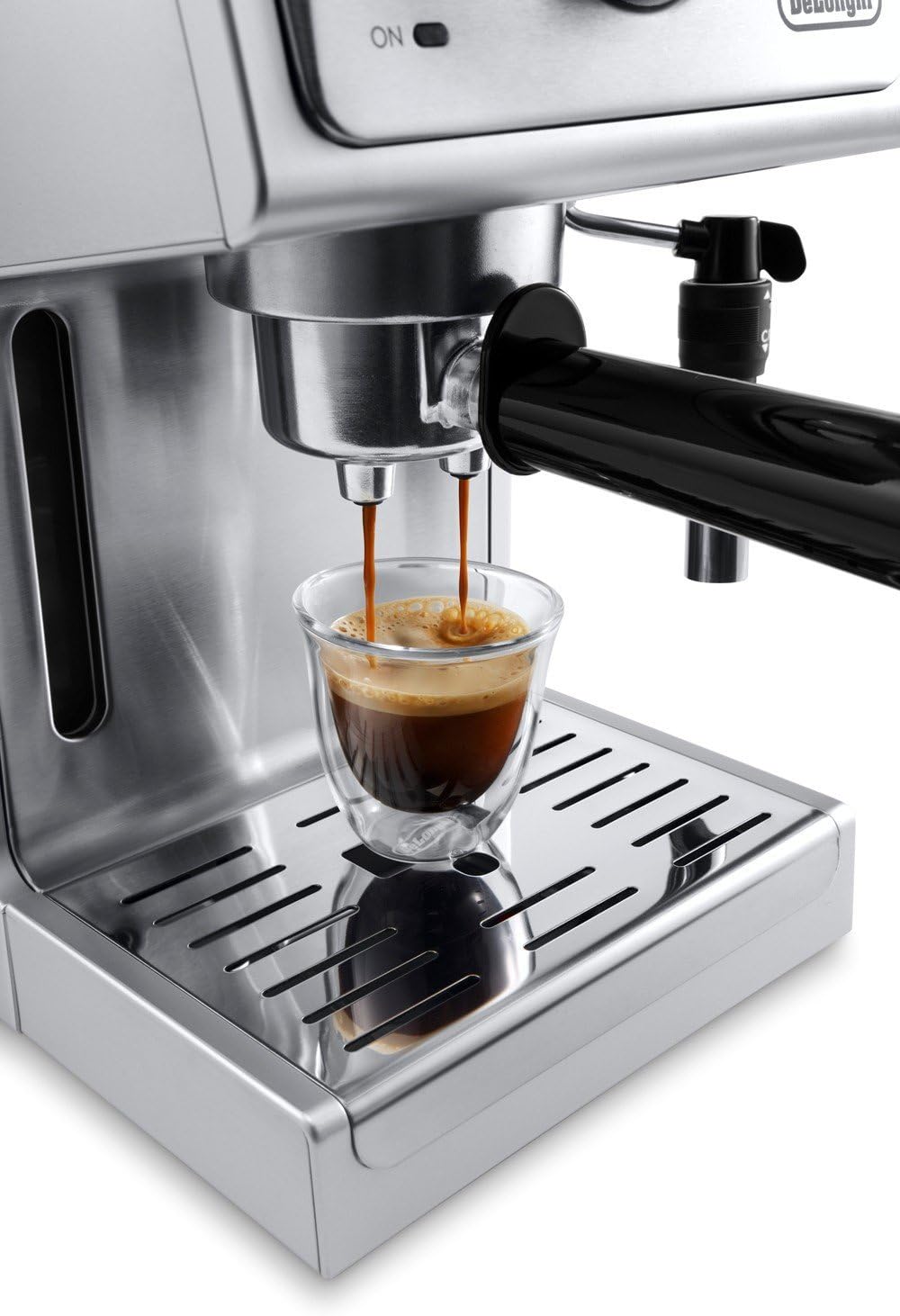 15 Bar Pump Espresso and Cappuccino Machine with Premium Adjustable Frother. Stainless Steel. ECP3630