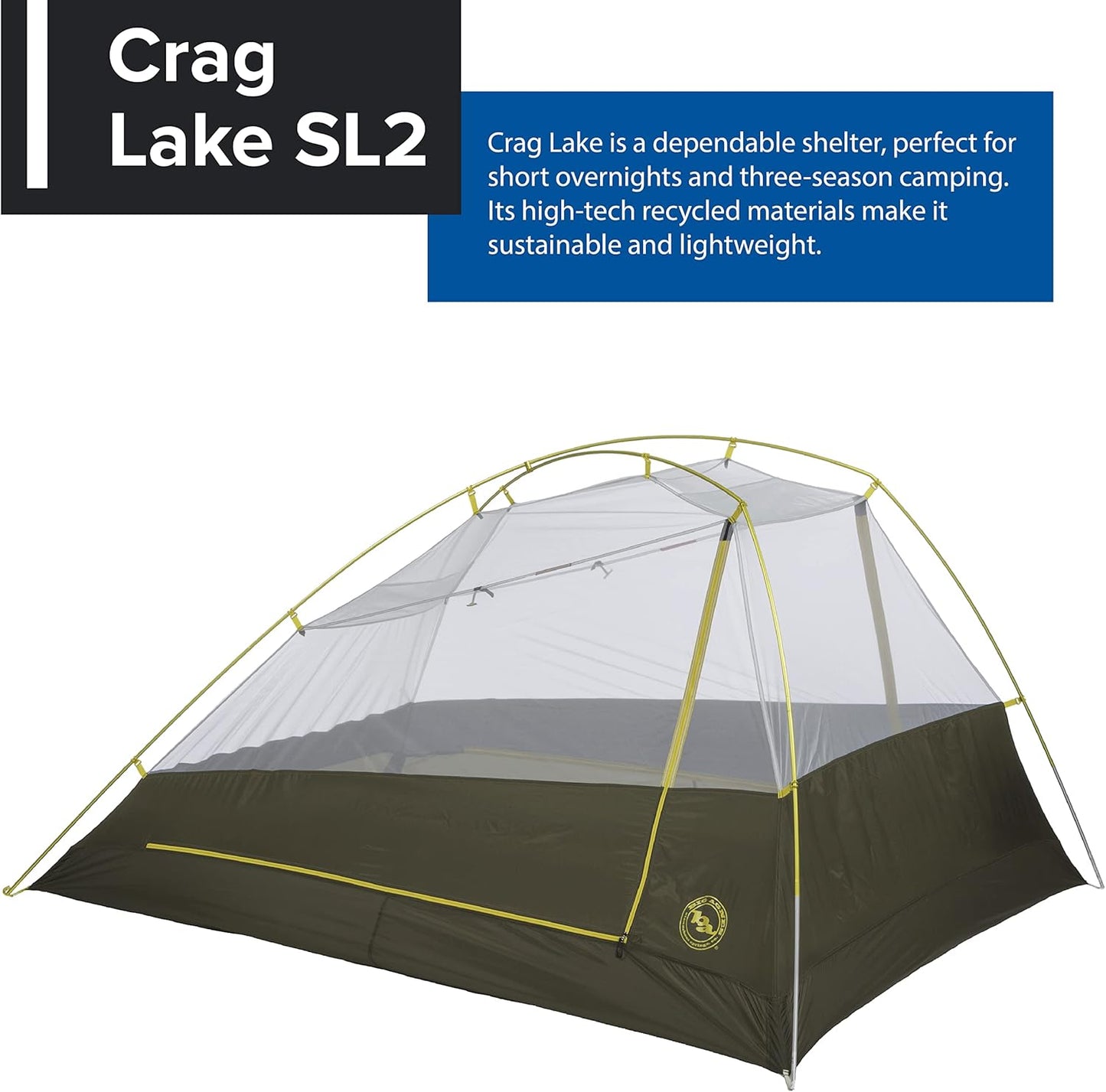 Crag Lake SL2 & SL3 | Three Season. Freestanding. Sustainably-Produced Superlight Tent