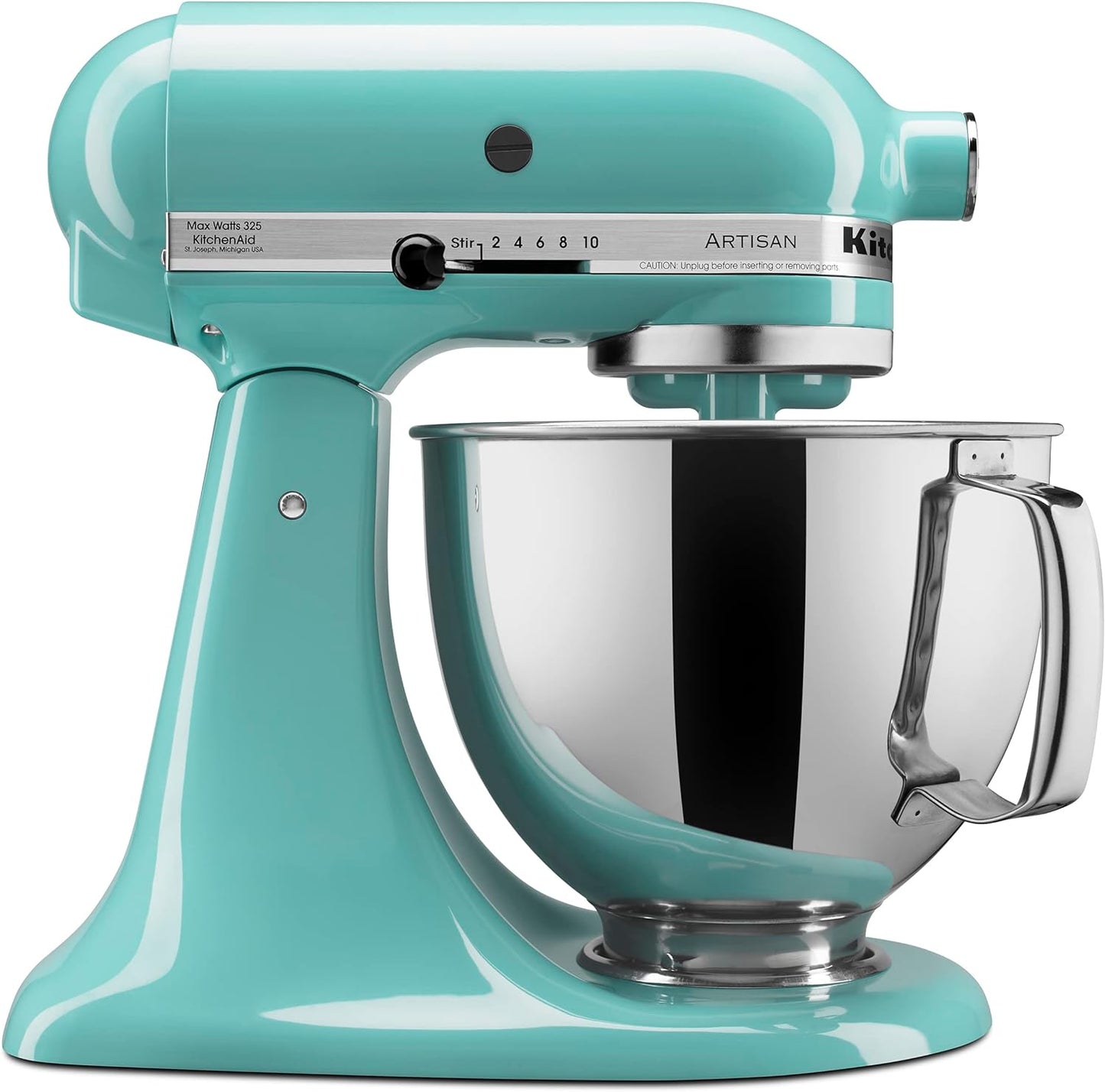 KSM150PSER Artisan Tilt-Head Stand Mixer with Pouring Shield. 5-Quart. Empire Red