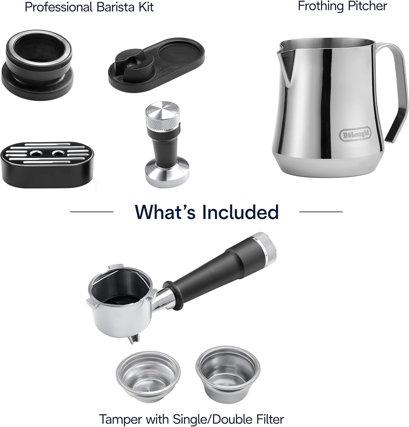 La Specialista Arte Evo Espresso Machine with Cold Brew. Manual Milk Frother. Barista Kit for Latte. Cappuccino. Built-in Grinder. EC9255M