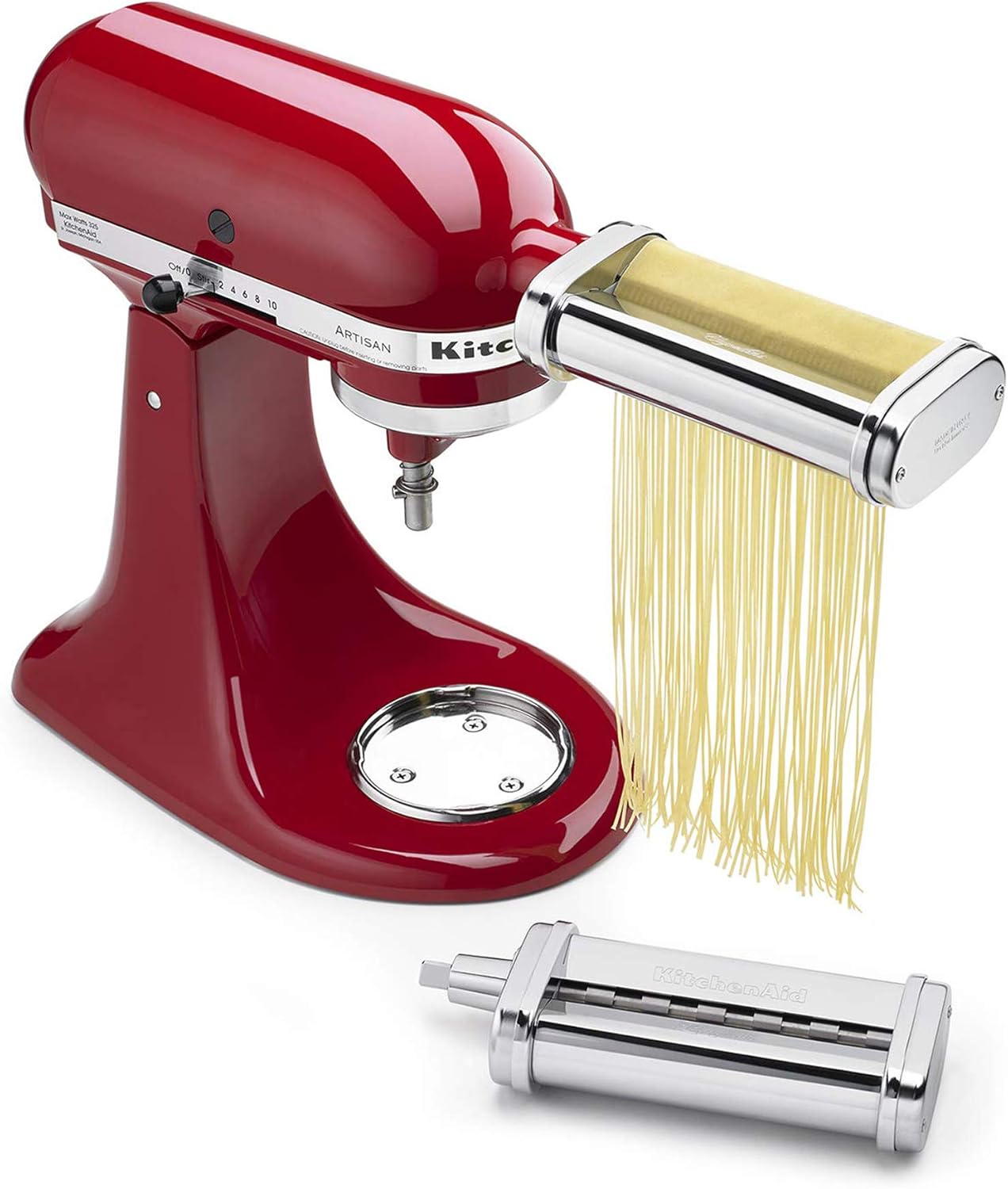 KSMPRA Stand Mixer Attachment Pasta Roller & Cutter. 3-Piece Set. Stainless Steel