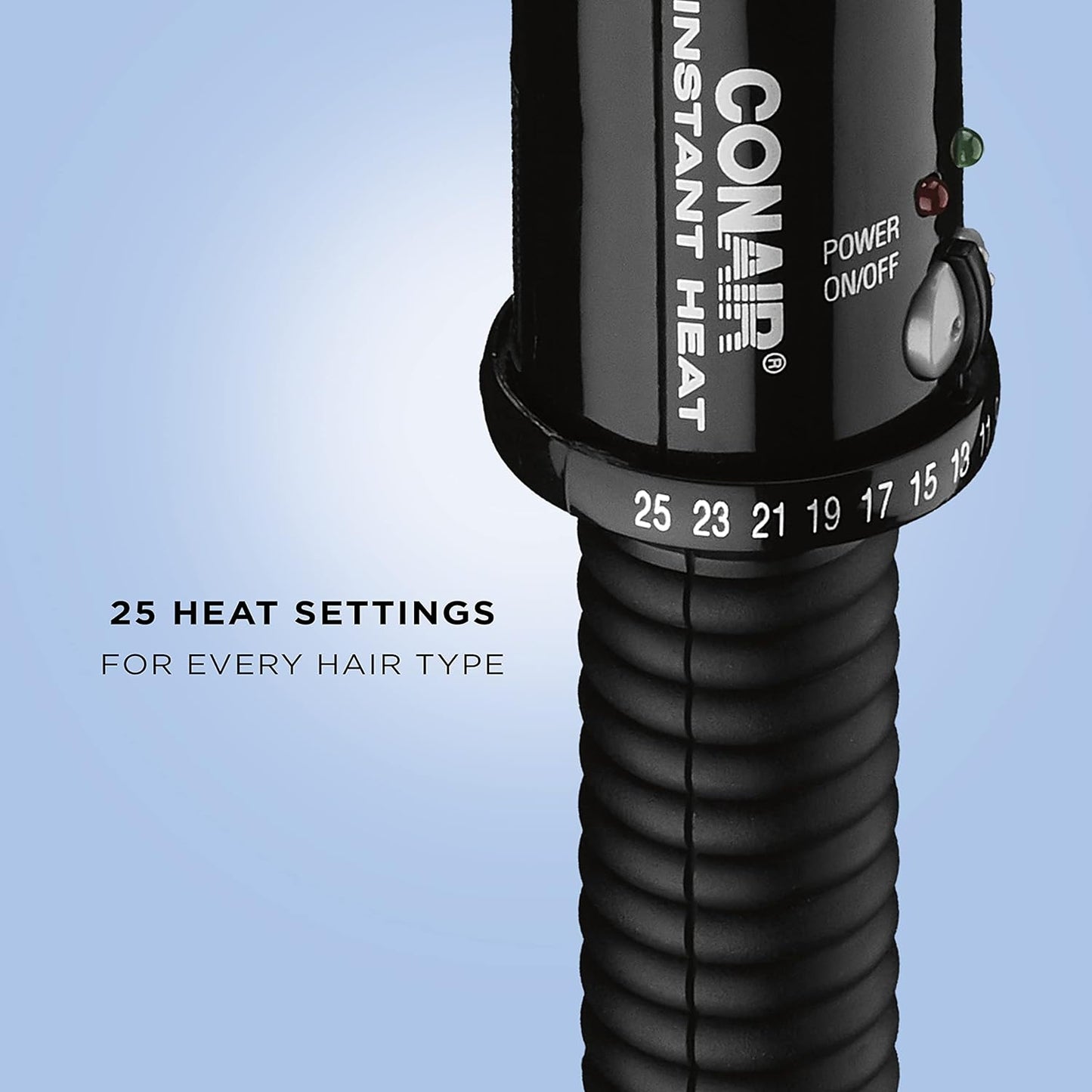 Instant Heat Curling Iron Brush. 3/4-Inch Barrel - For Use On Short Hair