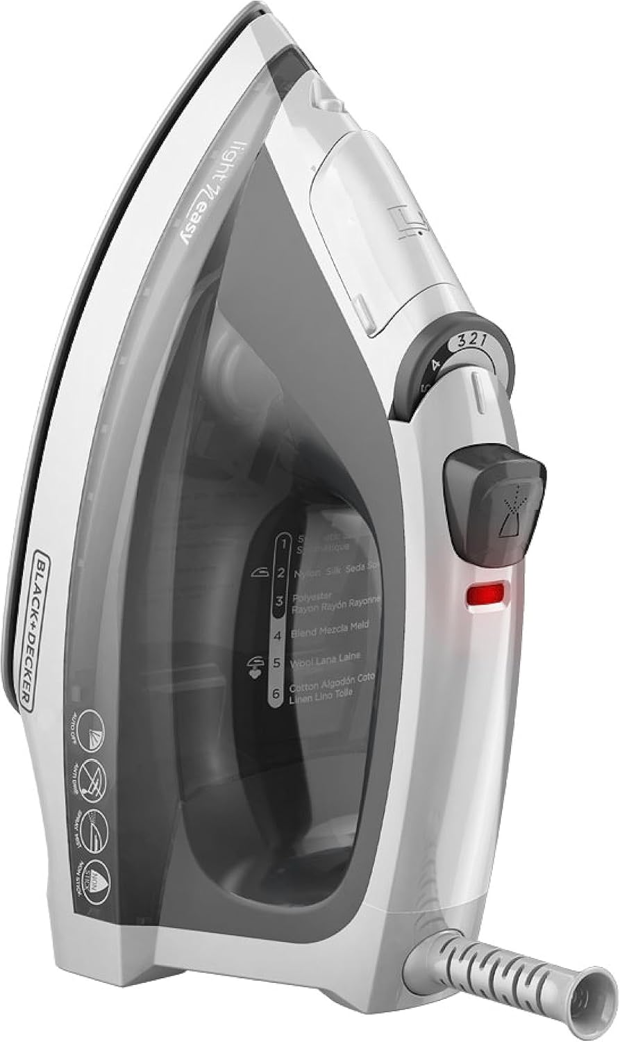 Light 'N Easy Compact Steam Iron. IR1020S. Stainless Steel Soleplate. Spray Mist. Anti-Drip. Auto Shutoff