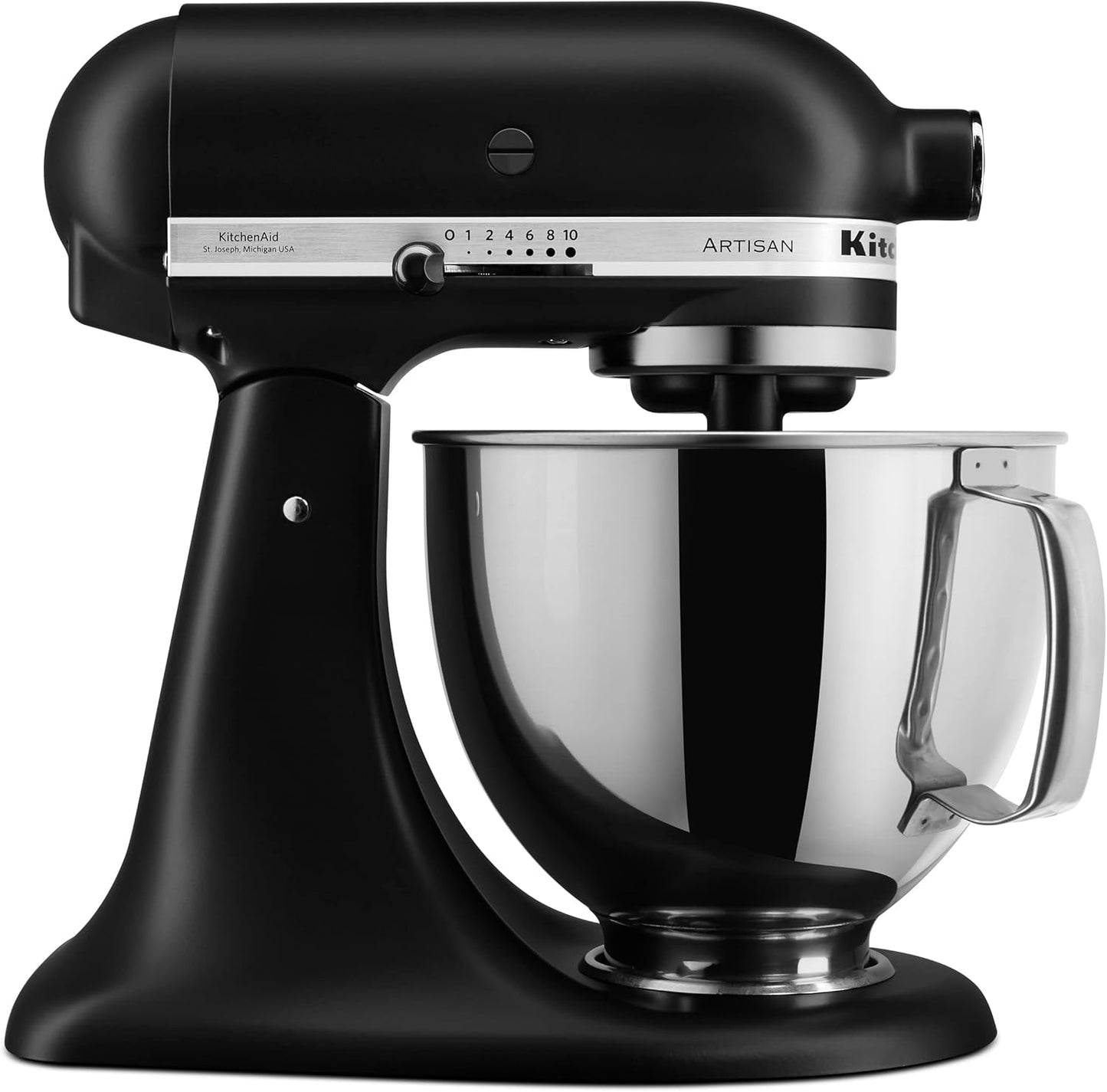 KSM150PSER Artisan Tilt-Head Stand Mixer with Pouring Shield. 5-Quart. Empire Red