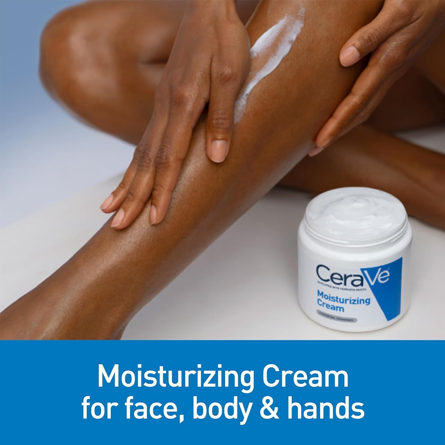 Moisturizing Cream. Body and Face Moisturizer for Dry Skin. Body Cream with Hyaluronic Acid and Ceramides. Daily Moisturizer. Oil-Free. Fragrance Free. Non-Comedogenic. 19 Ounce