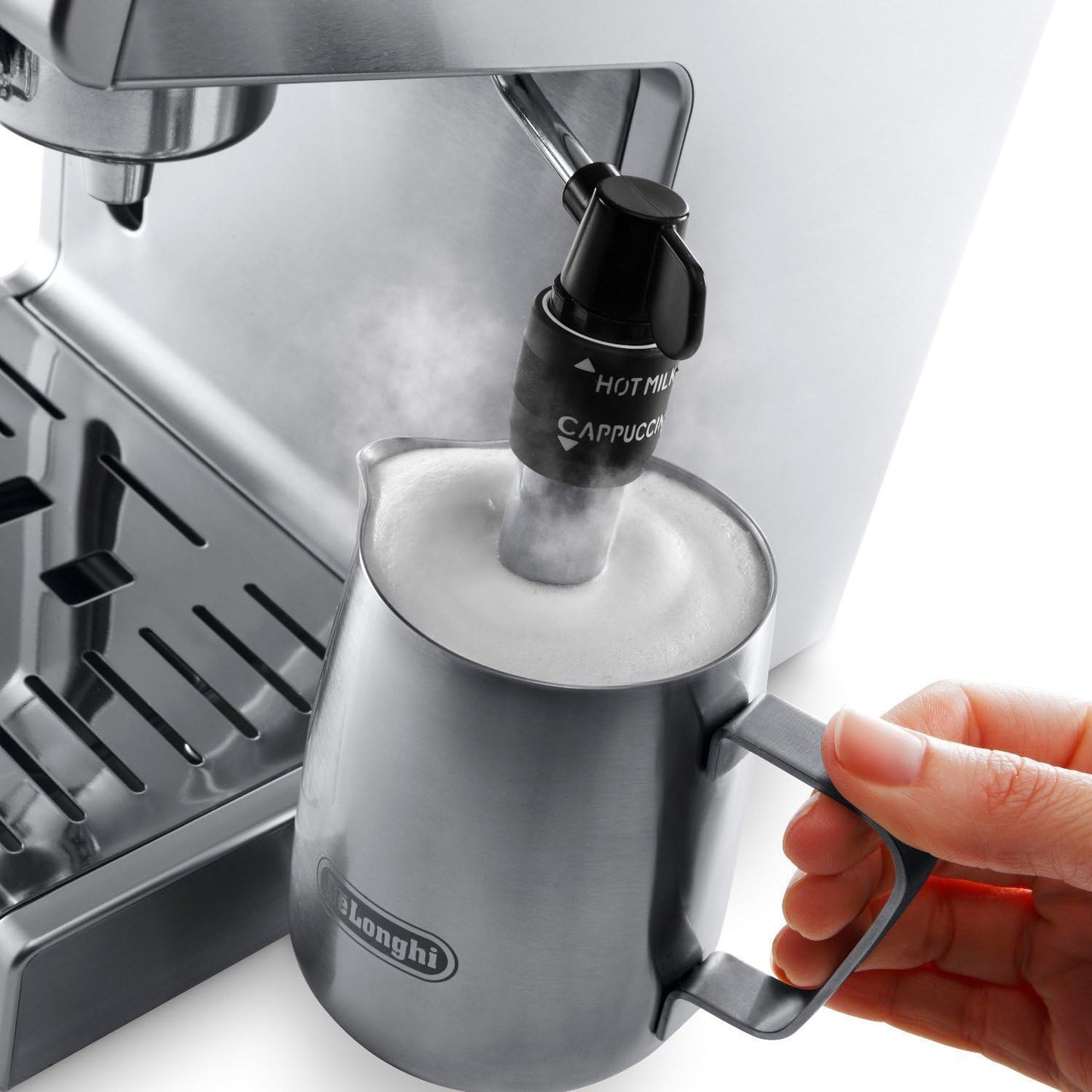 15 Bar Pump Espresso and Cappuccino Machine with Premium Adjustable Frother. Stainless Steel. ECP3630