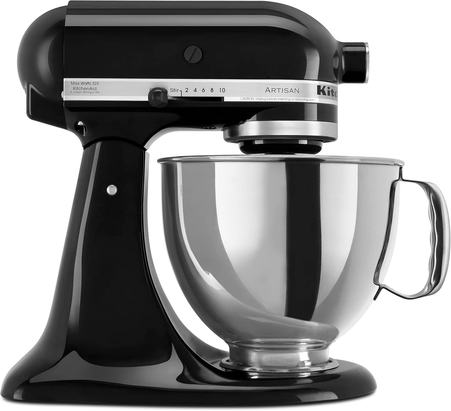 KSM150PSER Artisan Tilt-Head Stand Mixer with Pouring Shield. 5-Quart. Empire Red