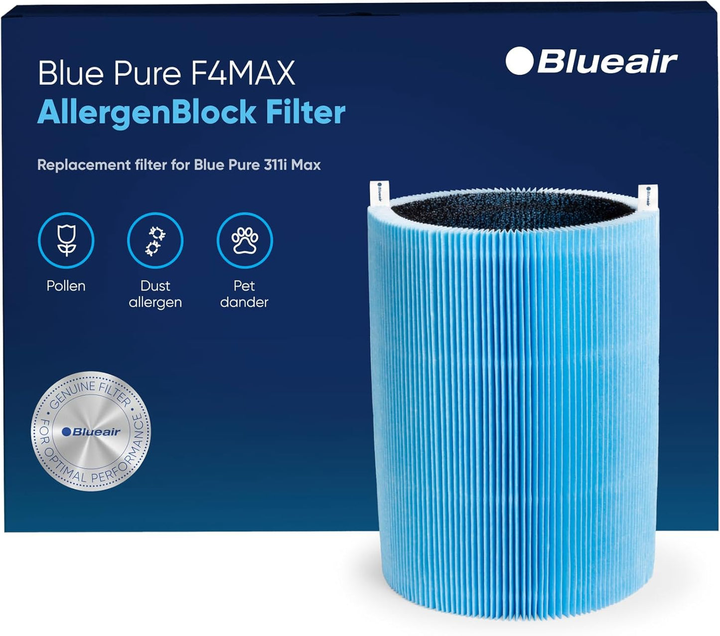 411i Max and 411a Max Genuine Replacement Filter. F4MAX. fits 411i Max and 411a Max Air Purifier