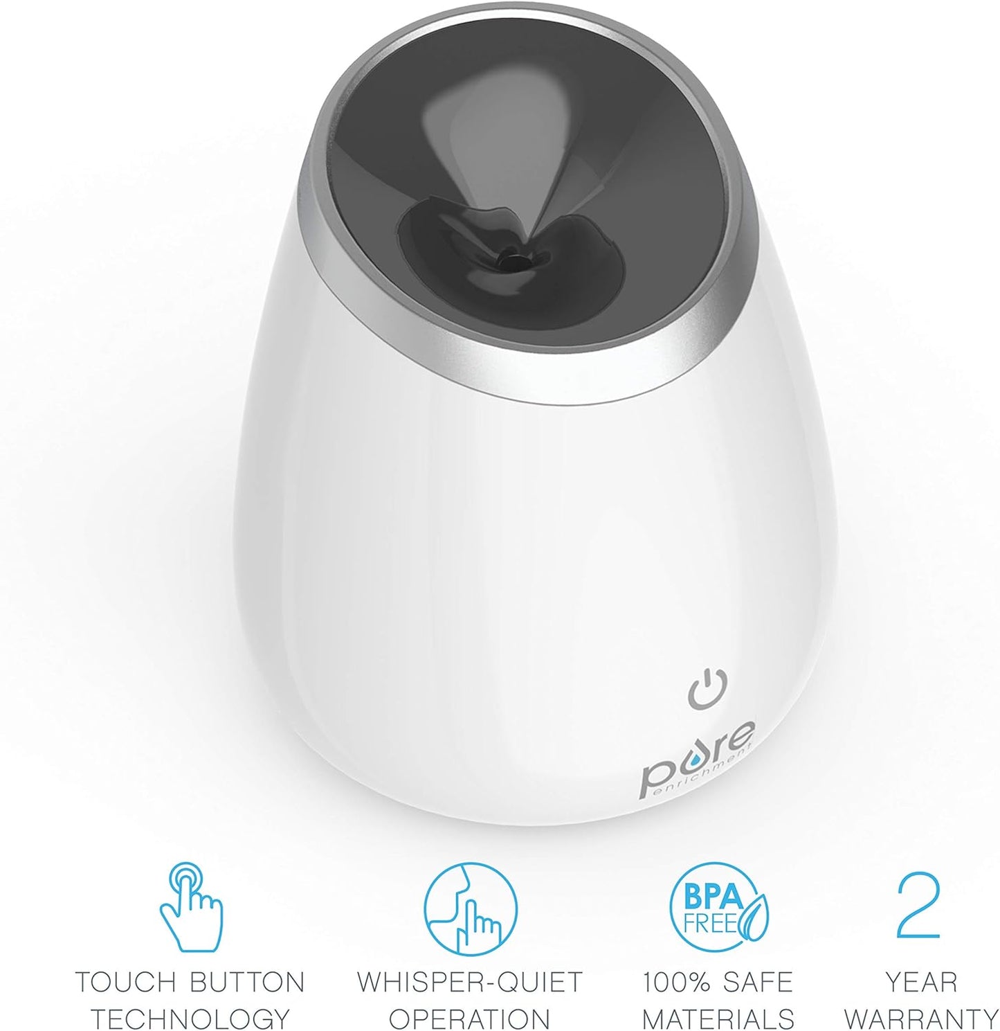 Deluxe Ultrasonic Aromatherapy Oil Diffuser - 120ml Water Tank. Mood-Boosting Ionizer and Optional Color-Changing Light - Lasts Up to 10 Hours with Auto Safety Shut-Off