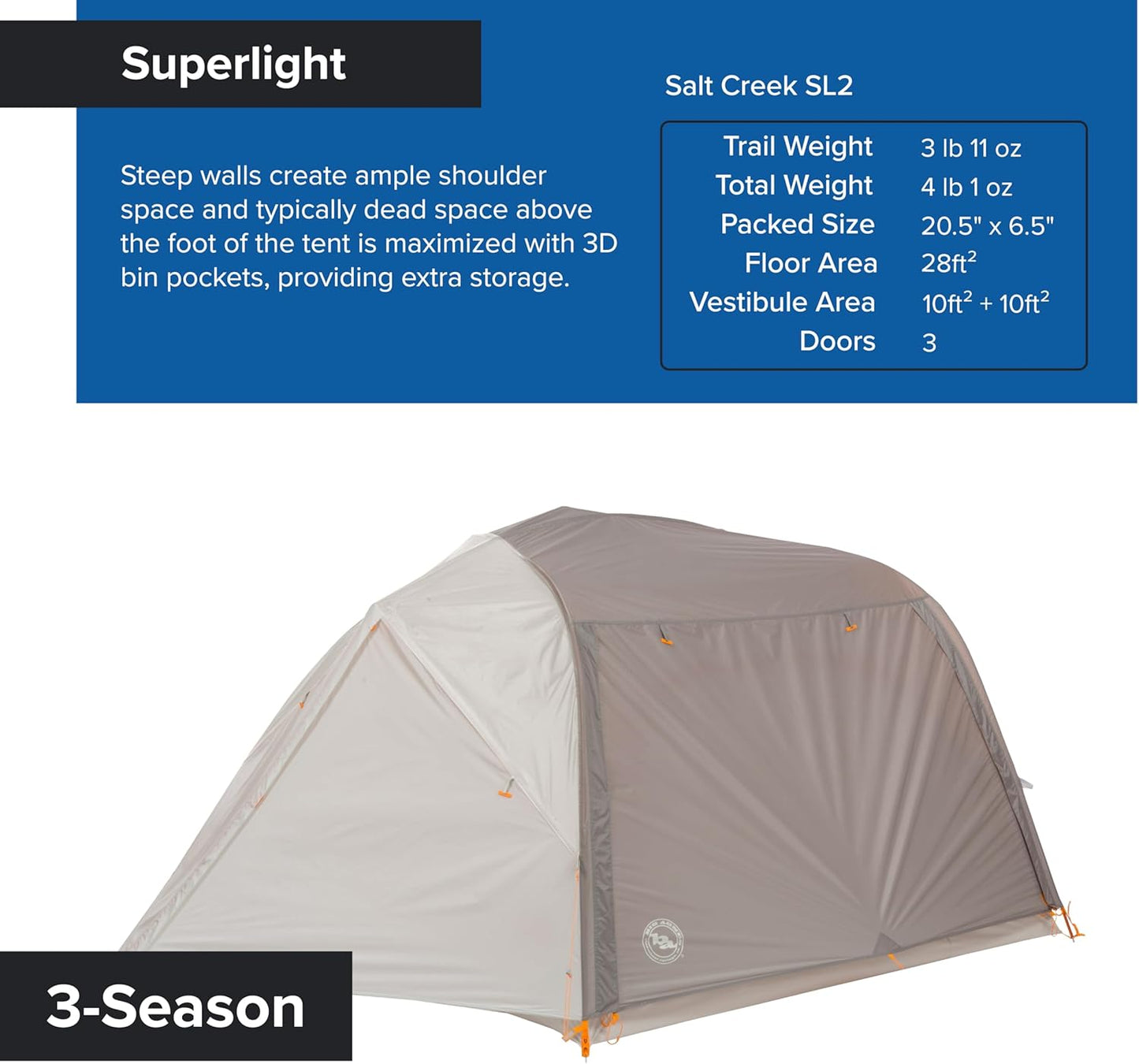 Salt Creek SL Backpacking Tent