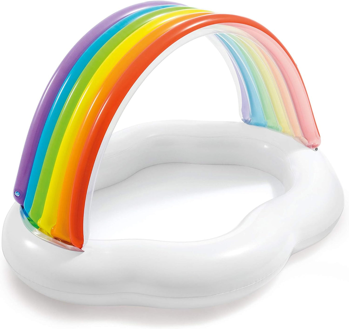57141EP Round Inflatable Rainbow Cloud Outdoor Baby Pool for Ages 1-3 Years Old
