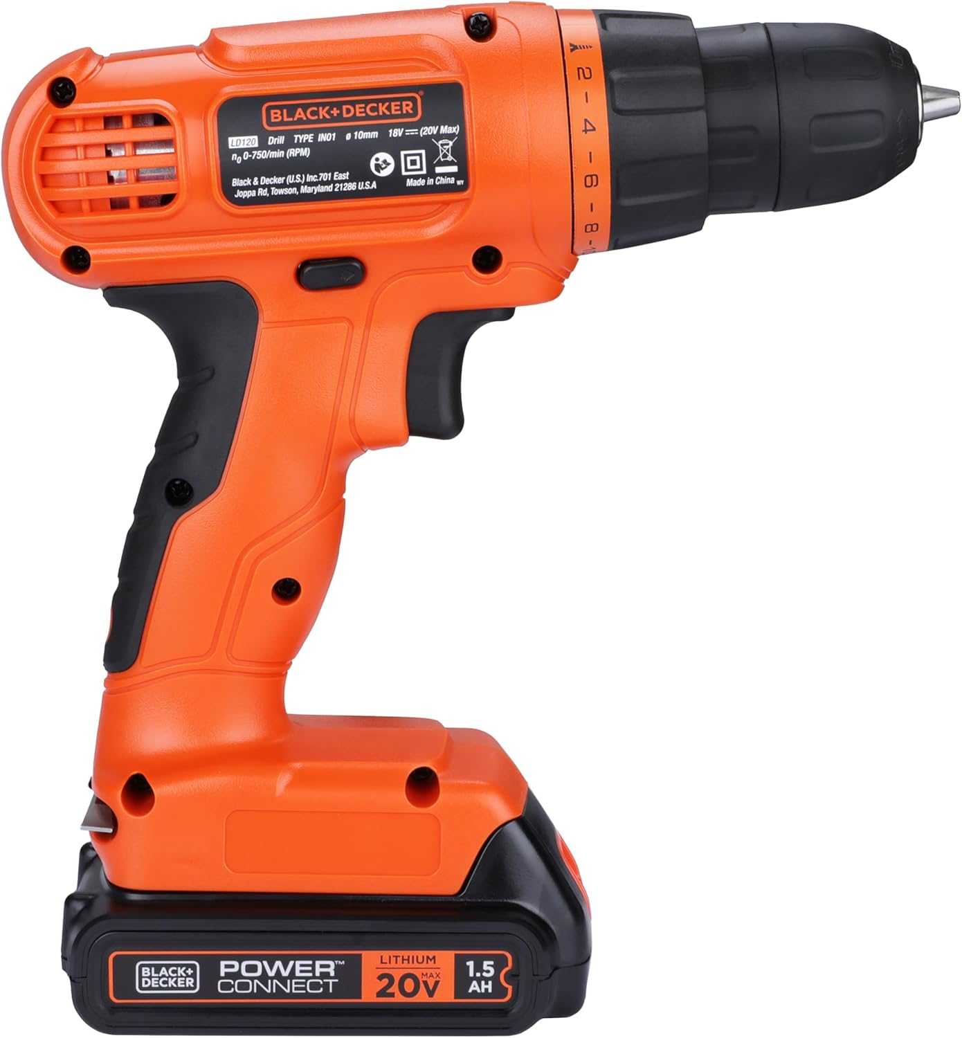20V MAX Drill & Home Tool Kit. 34 Piece (BDCD120VA). Orange