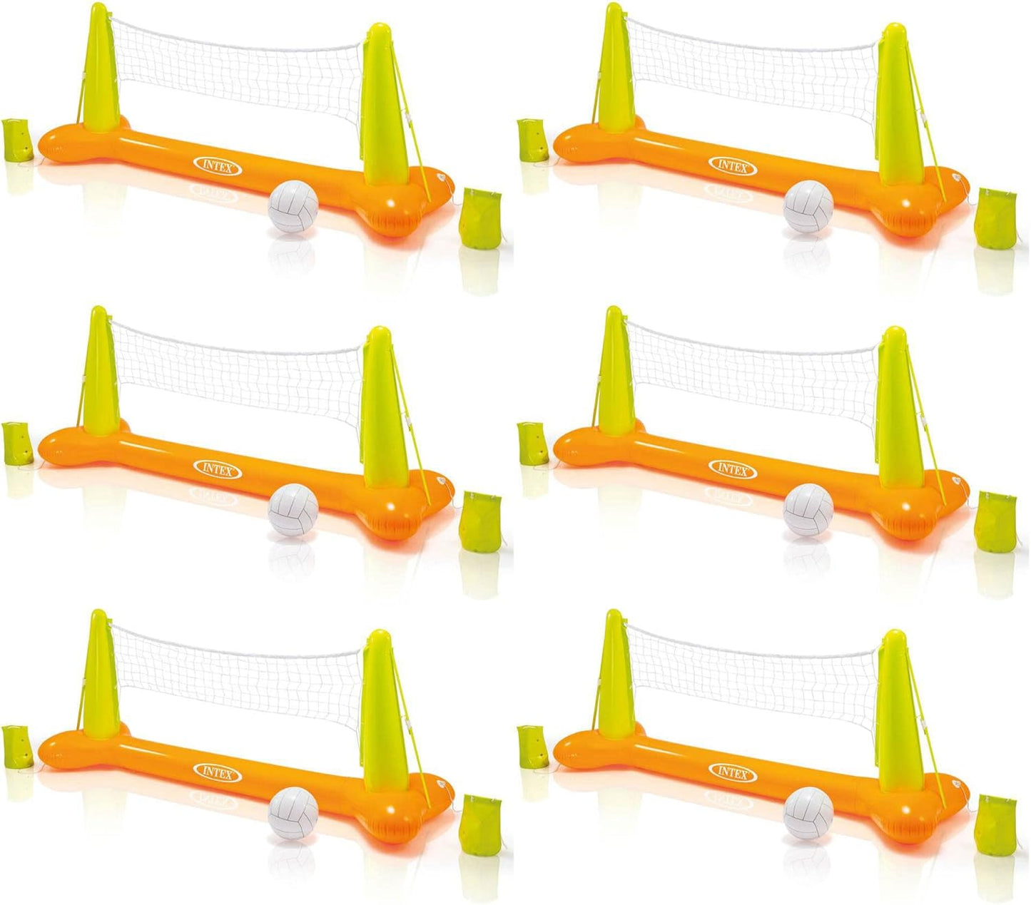 56508EP Inflatable Floating Swimming Pool Toys Volleyball Game. Green