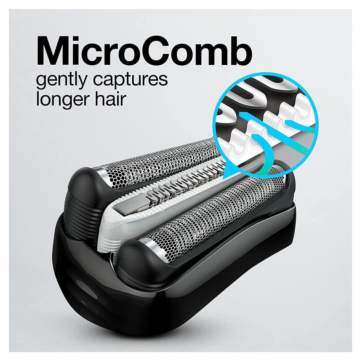 3 Razor with Precision Trimmer. Rechargeable. Wet & Dry Foil Shaver for Men. Blue/Black. 4 Piece